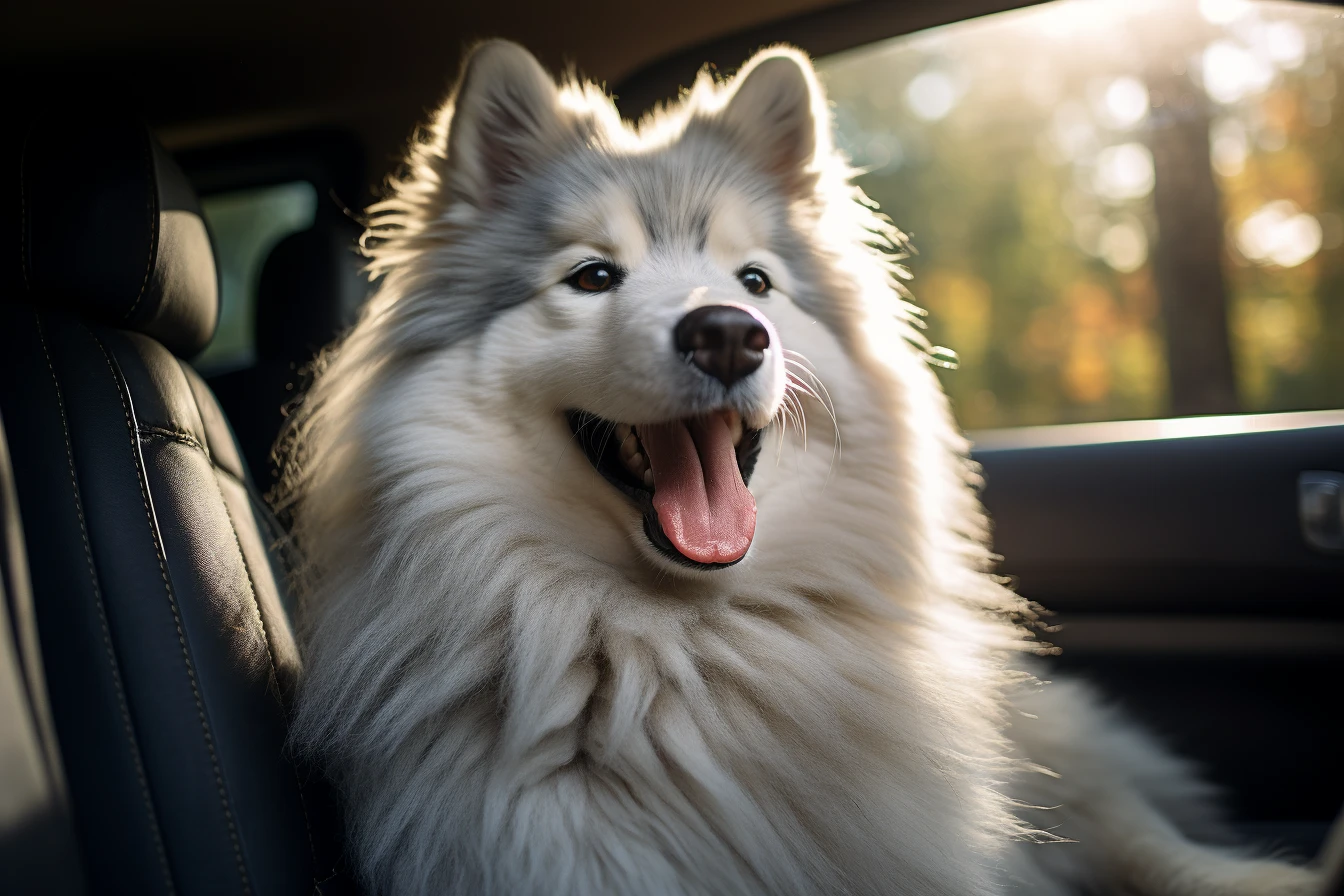 Hyundai Santa Fe Dog Car Seat for Keeshonden