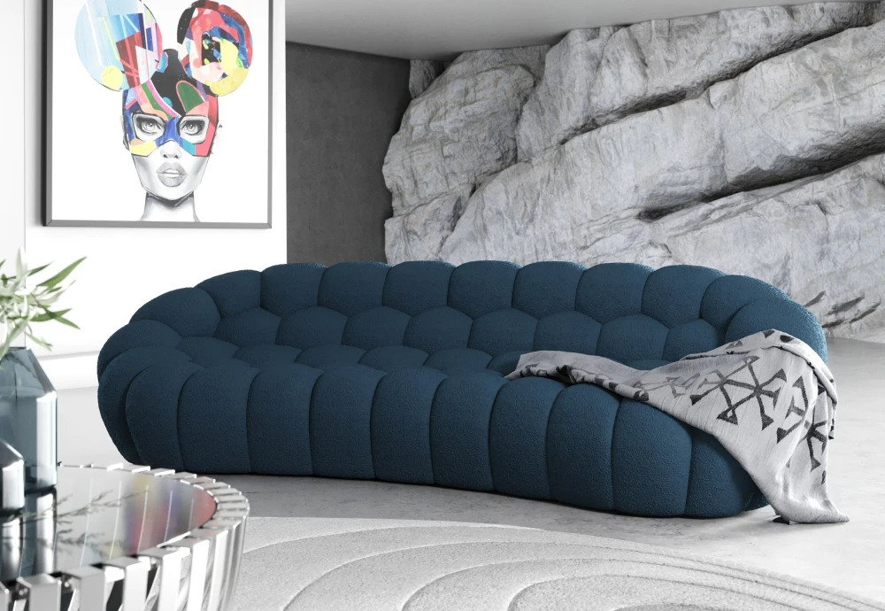 bubble blue couch